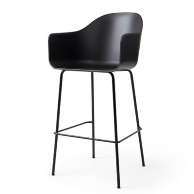 Audo Copenhagen Harbour Bar / Counter Stool - Color: Black - 9345100-0000ZZ