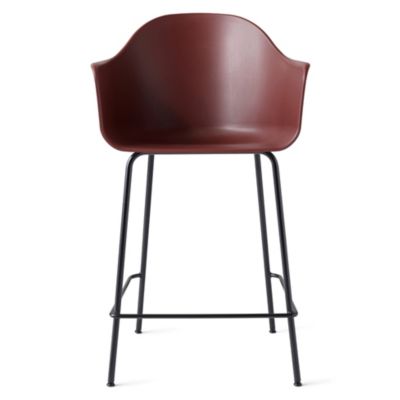 Audo Copenhagen Harbour Bar / Counter Stool - Color: Red - 9343100-0001ZZZZ