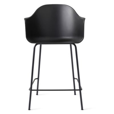 Audo Copenhagen Harbour Bar / Counter Stool - Color: Black - 9343100-0000ZZ