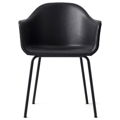 Audo Copenhagen Harbour Armchair, Steel Base, Fully Upholstered - Color: Bl