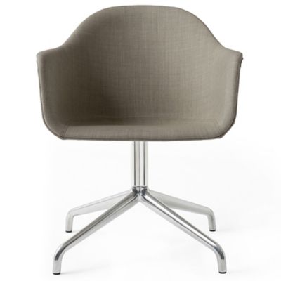 Audo Copenhagen Harbour Chair, Swivel Base, Upholstered - Color: Brown - 93