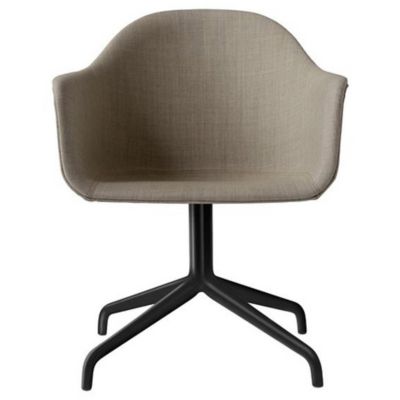 Audo Copenhagen Harbour Chair, Swivel Base, Upholstered - Color: Brown - 93