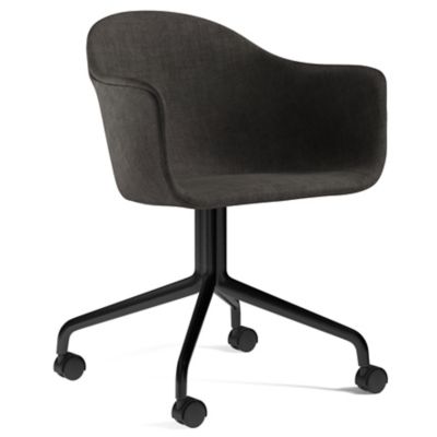 Audo Copenhagen Harbour Chair, Swivel Base, Upholstered - Color: Grey - 939