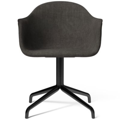 Audo Copenhagen Harbour Chair, Swivel Base, Upholstered - Color: Grey - 938