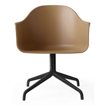 Audo Copenhagen Harbour Armchair, Swivel Base - Color: Brown - 9380000-0002