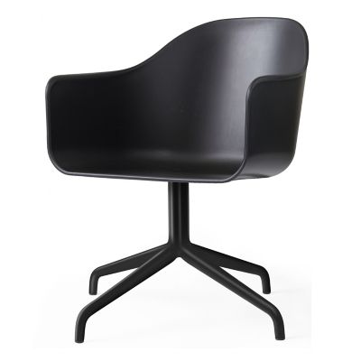Audo Copenhagen Harbour Armchair, Swivel Base in Black