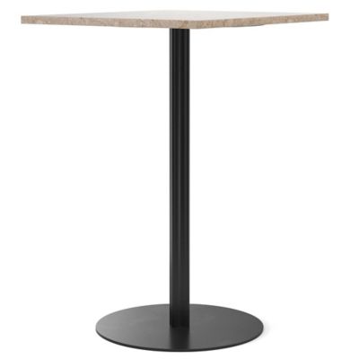 Audo Copenhagen Harbour Column Rectangular Table in Black, Size: Counter