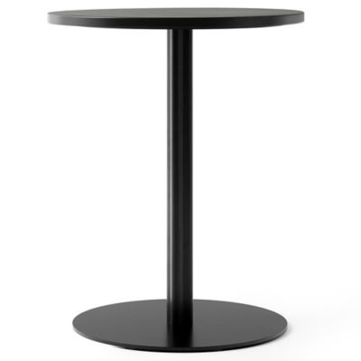 Audo Copenhagen Harbour Column Round Dining Table - Color: Black - Size: Sm