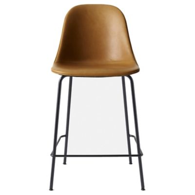 Audo Copenhagen Harbour Armless Bar/Counter Stool, Upholstered - Color: Bro