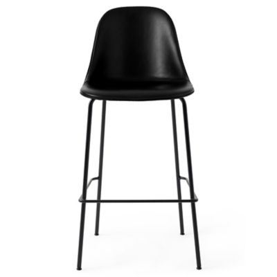 Audo Copenhagen Harbour Armless Bar/Counter Stool, Upholstered in Black