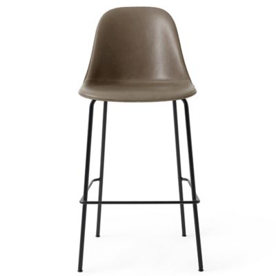 Audo Copenhagen Harbour Armless Bar/Counter Stool, Upholstered in Grey