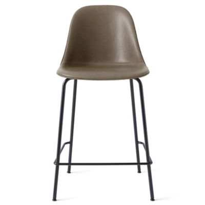 Audo Copenhagen Harbour Armless Bar/Counter Stool, Upholstered in Grey