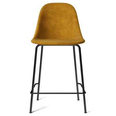 Audo Copenhagen Harbour Armless Bar/Counter Stool, Upholstered - Color: Bro