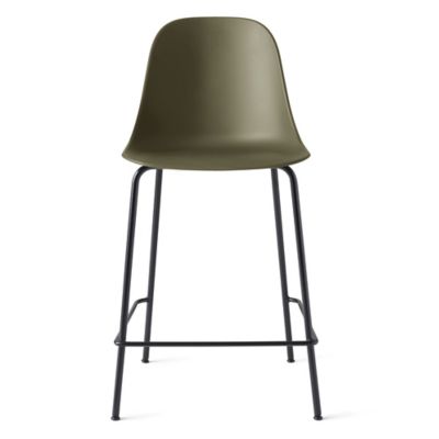 Audo Copenhagen Harbour Armless Barstool - Color: Green - 9290100-0004ZZZZ