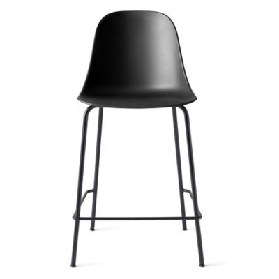 Audo Copenhagen Harbour Armless Barstool in Black