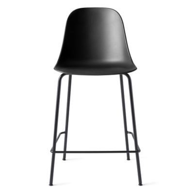 Audo Copenhagen Harbour Armless Barstool - Color: Black - 9290100-0000ZZZZ