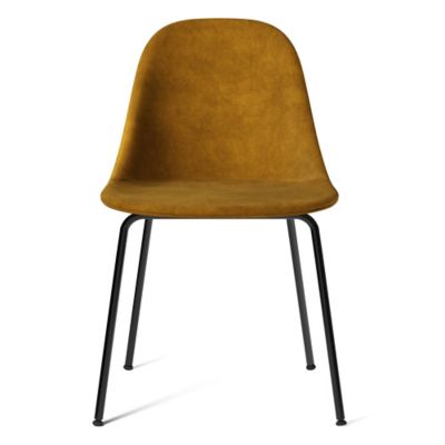 Audo Copenhagen Harbour Side Chair, Steel Base, Upholstered - Color: Brown 