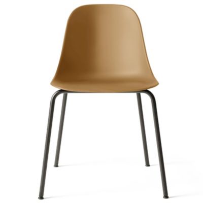 Audo Copenhagen Harbour Side Chair, Steel Base - Color: Brown - 9394939-000