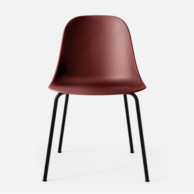 Audo Copenhagen Harbour Side Chair, Steel Base - Color: Red - 9394939-0001Z