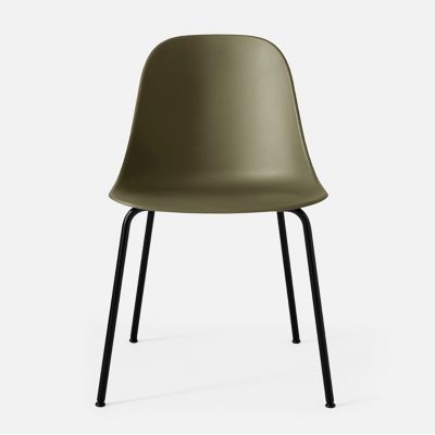 Audo Copenhagen Harbour Side Chair, Steel Base in Green