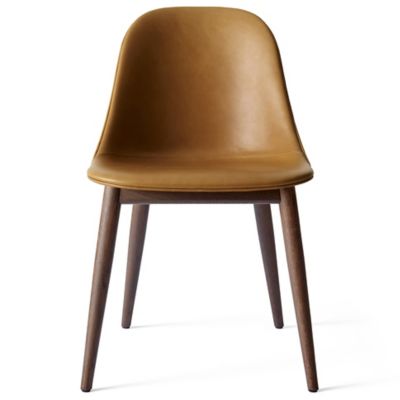 Audo Copenhagen Harbour Side Chair, Wood Base, Upholstered - Color: Brown -