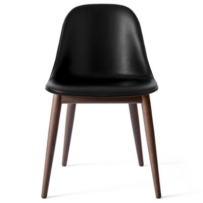 Audo Copenhagen Harbour Side Chair, Wood Base, Upholstered - Color: Black -