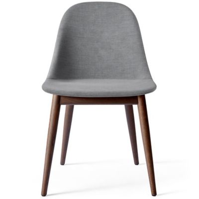 Audo Copenhagen Harbour Side Chair, Wood Base, Upholstered - Color: Grey - 