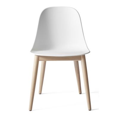 Audo Copenhagen Harbour Side Chair, Wood Base - Color: White - 9394839-0205