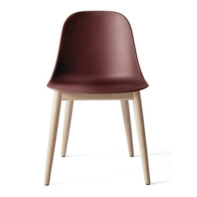 Audo Copenhagen Harbour Side Chair, Wood Base - Color: Red - 9394839-0201ZZ