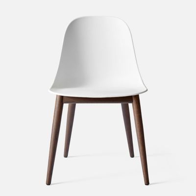 Audo Copenhagen Harbour Side Chair, Wood Base in White