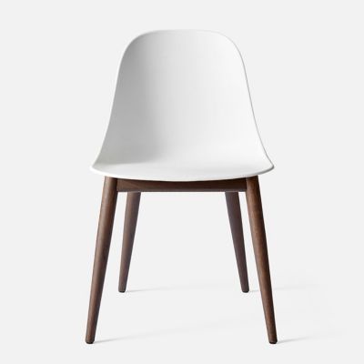 Audo Copenhagen Harbour Side Chair, Wood Base - Color: White - 9394839-0105