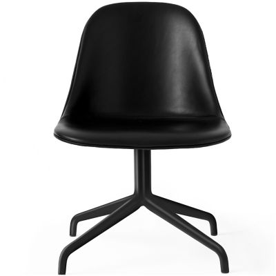 Audo Copenhagen Harbour Side Chair Swivel Base, Upholstered - Color: Black 