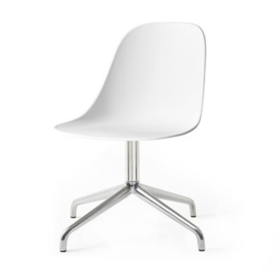 Audo Copenhagen Harbour Side Chair Swivel Base - Color: White - 9396939-020