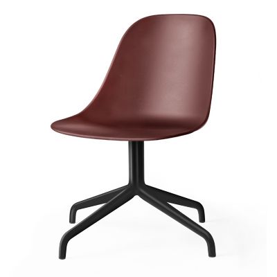 Audo Copenhagen Harbour Side Chair Swivel Base - Color: Red - 9396939-0001Z