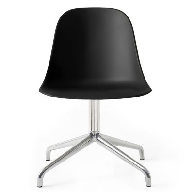 Audo Copenhagen Harbour Side Chair Swivel Base - Color: Black - 9396939-020