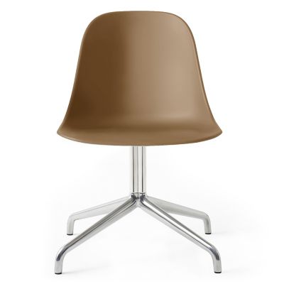 Audo Copenhagen Harbour Side Chair Swivel Base - Color: Brown - 9396939-020