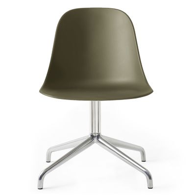 Audo Copenhagen Harbour Side Chair Swivel Base - Color: Green - 9396939-020