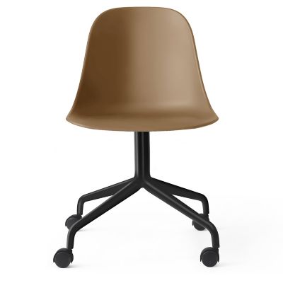 Audo Copenhagen Harbour Side Chair Swivel Base - Color: Brown - 9398939-000