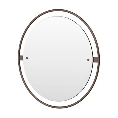 Audo Copenhagen Nimbus Round Mirror in Bronze, Size: 24