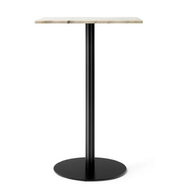 Audo Copenhagen Harbour Column Bar Table, Rectangular Top in White