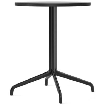 Audo Copenhagen Harbour Column Round Dining Table with Star Base in Black,