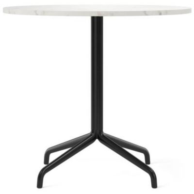 Audo Copenhagen Harbour Column Round Dining Table with Star Base in White,