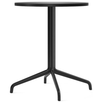Audo Copenhagen Harbour Column Round Dining Table with Star Base in Black,