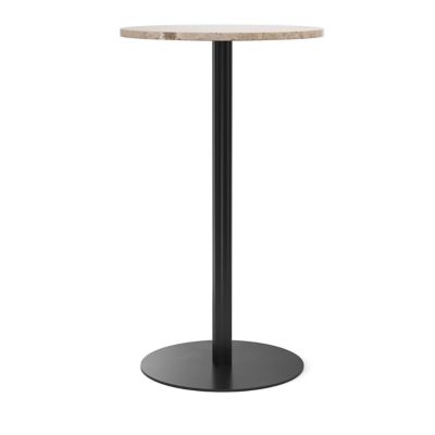 Audo Copenhagen Harbour Column Round Bar/Counter Table in Natural, Size: 2