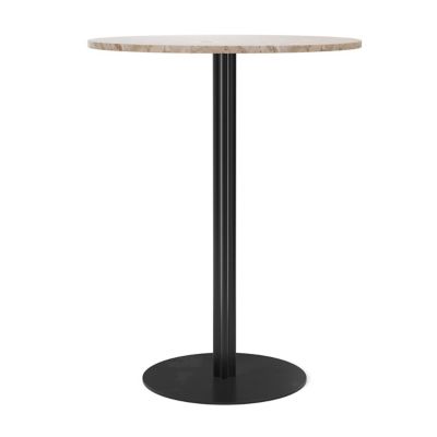 Audo Copenhagen Harbour Column Round Bar/Counter Table in Natural, Size: 3