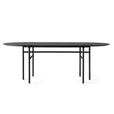 Audo Copenhagen Snaregade Oval Dining Table in Black