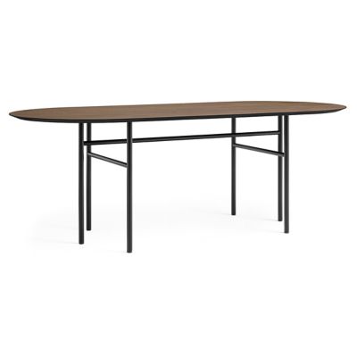 Audo Copenhagen Snaregade Oval Dining Table in Brown