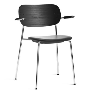 Audo Copenhagen Co Upholstered Seat Dining Armchair - Color: Black - 117600