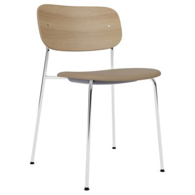 Audo Copenhagen Co Side Chair, Partially Upholstered - Color: Beige - 71145