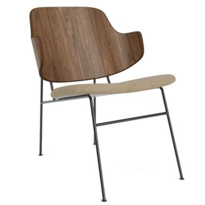 Audo Copenhagen The Penguin Lounge Chair, Upholstered Seat - Color: Brown -